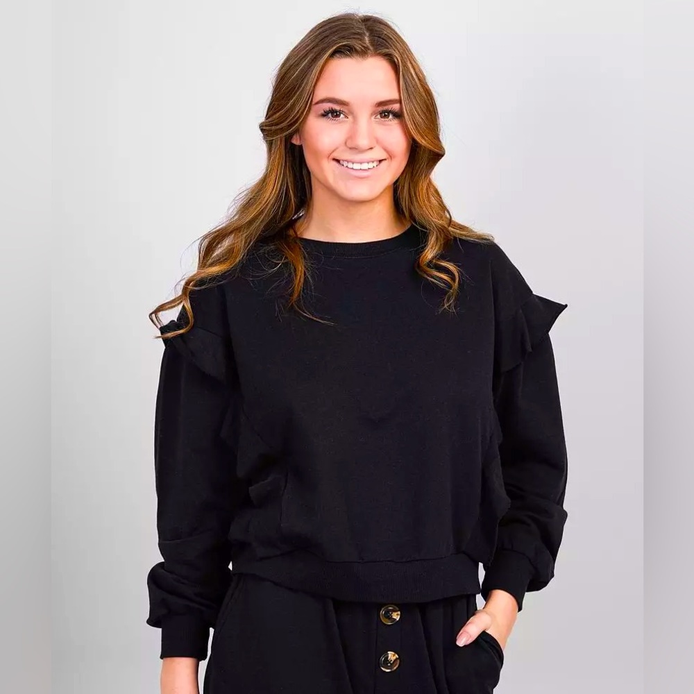 Z Supply ruffle sweatshirt